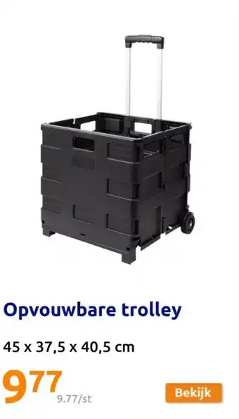 Action Opvouwbare trolley aanbieding