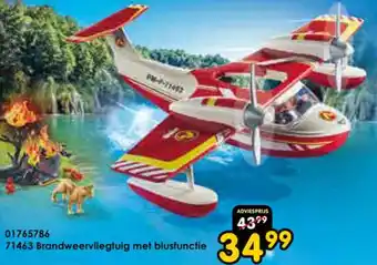 ToyChamp Brandweervliegtuig met blusfunctie aanbieding