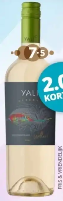 Mitra Yali 'Wetland' Sauvignon Blanc Reserva 75 cl aanbieding