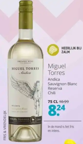 Mitra Miguel Torres Andica Sauvignon Blanc Reserva 75 cl aanbieding