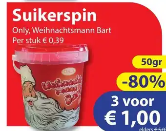 Die Grenze Suikerspin 50gr aanbieding