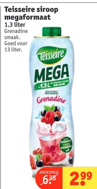 Kruidvat Teisseire siroop megaformaat 1.3 liter aanbieding