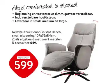 Profijt Meubel Altiid cemfortabel & relaxed! aanbieding