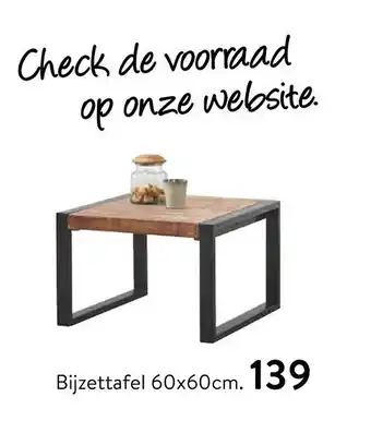 Profijt Meubel Bijzettafel 60x60cm aanbieding