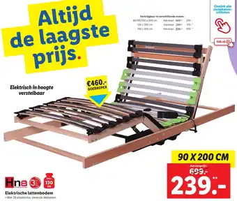 Lidl Elektrische lattenbodem 90 x 200 cm aanbieding