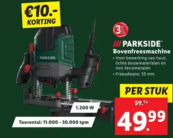 Lidl PARKSIDE Bovenfreesmachine aanbieding