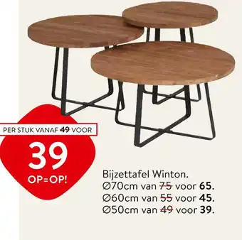 Profijt Meubel Bijzettafel Winton. aanbieding