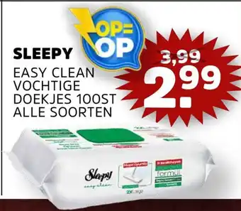 Sahan Supermarkten SLEEPY EASY CLEAN VOCHTIGE DOEKJES 100ST aanbieding