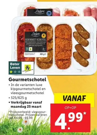 Lidl Gourmetschotel aanbieding