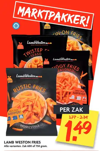 Dekamarkt Lamb Weston Fries 750gram aanbieding