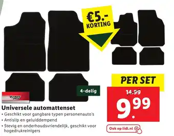 Lidl Universele automattenset 4-delig aanbieding