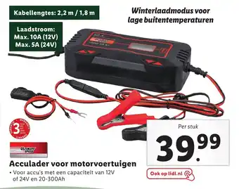 Lidl Acculader voor motorvoertuigen aanbieding