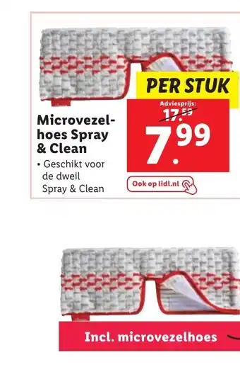 Lidl Microvezel- hoes Spray & Clean aanbieding