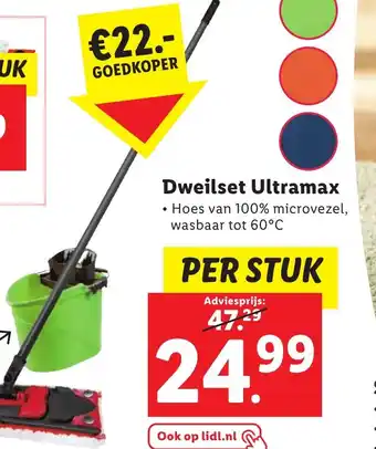 Lidl Dweilset Ultramax aanbieding