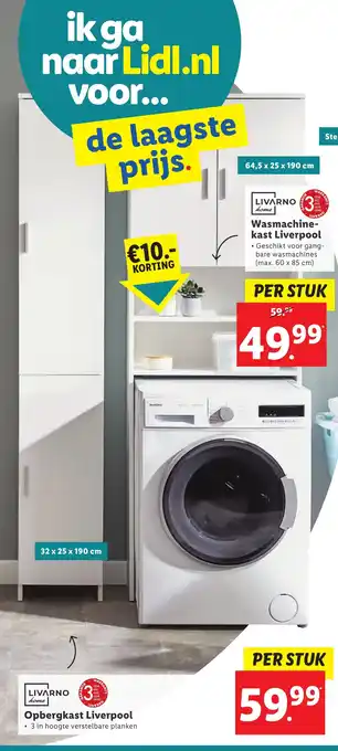 Lidl LIVARNO home Opbergkast Liverpool aanbieding