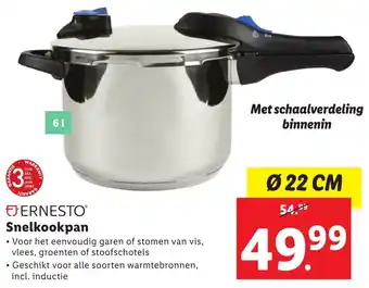 Lidl Snelkookpan 22 cm aanbieding