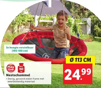 Lidl Nestschommel 113 cm aanbieding