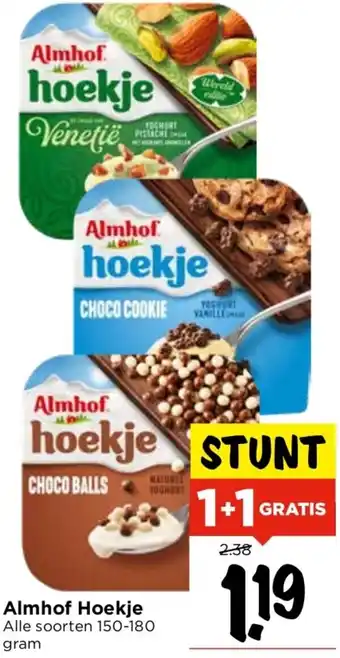 Vomar Voordeelmarkt Almhof Hoekje 150-180g aanbieding