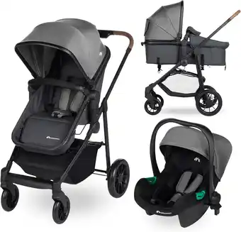 Amazon Bebeconfort Haze Trio, 3-in-1 reissysteem kinderwagen, 0-4 jaar, max. 22 kg, 2-in-1 zitgedeelte, omkeerbare en lichte kinderw aanbieding