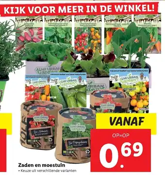 Lidl Zaden en moestuin aanbieding