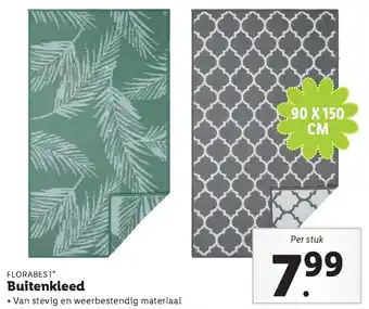 Lidl Florabest Buitenkleed 90*150cm aanbieding