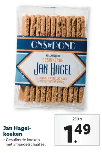 Lidl Ons&Pond Jan Hagelkoeken 250g aanbieding