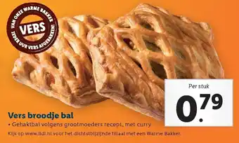 Lidl Vers broodje bal aanbieding