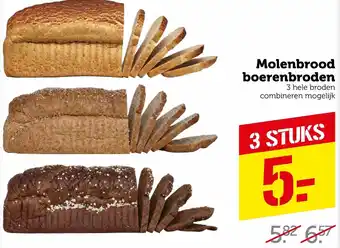 Coop Molenbrood boerenbroden aanbieding