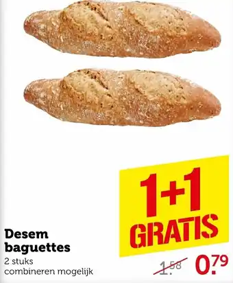 Coop Desem baguettes aanbieding