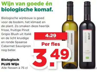 PLUS Biologisch Wijn aanbieding