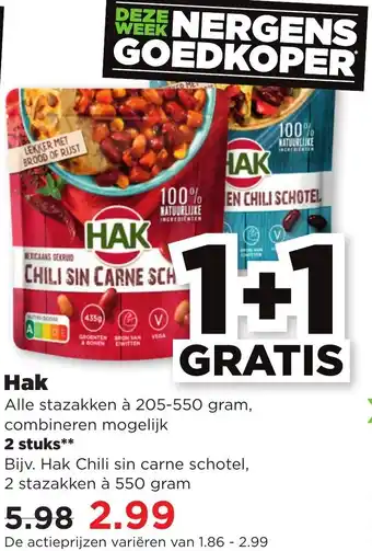 PLUS Hal 2 stuks aanbieding