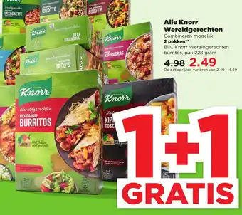 PLUS Alle Knorr Wereldgerechten 228g aanbieding