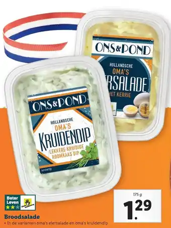 Lidl Broodsalade 175g aanbieding