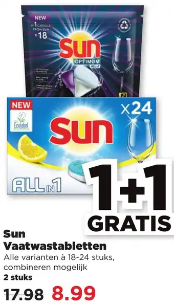 PLUS Sun Vaatwastabletten aanbieding