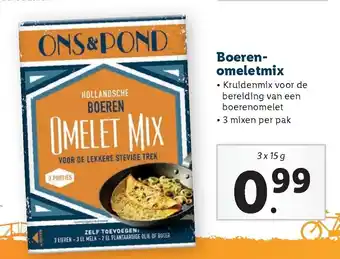 Lidl Boerenomletmix 3*15g aanbieding