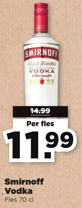 PLUS Smirnoff Vodka aanbieding