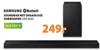 Expert Samsung Sounbar met draadloze Subwoofer HW-A650 aanbieding