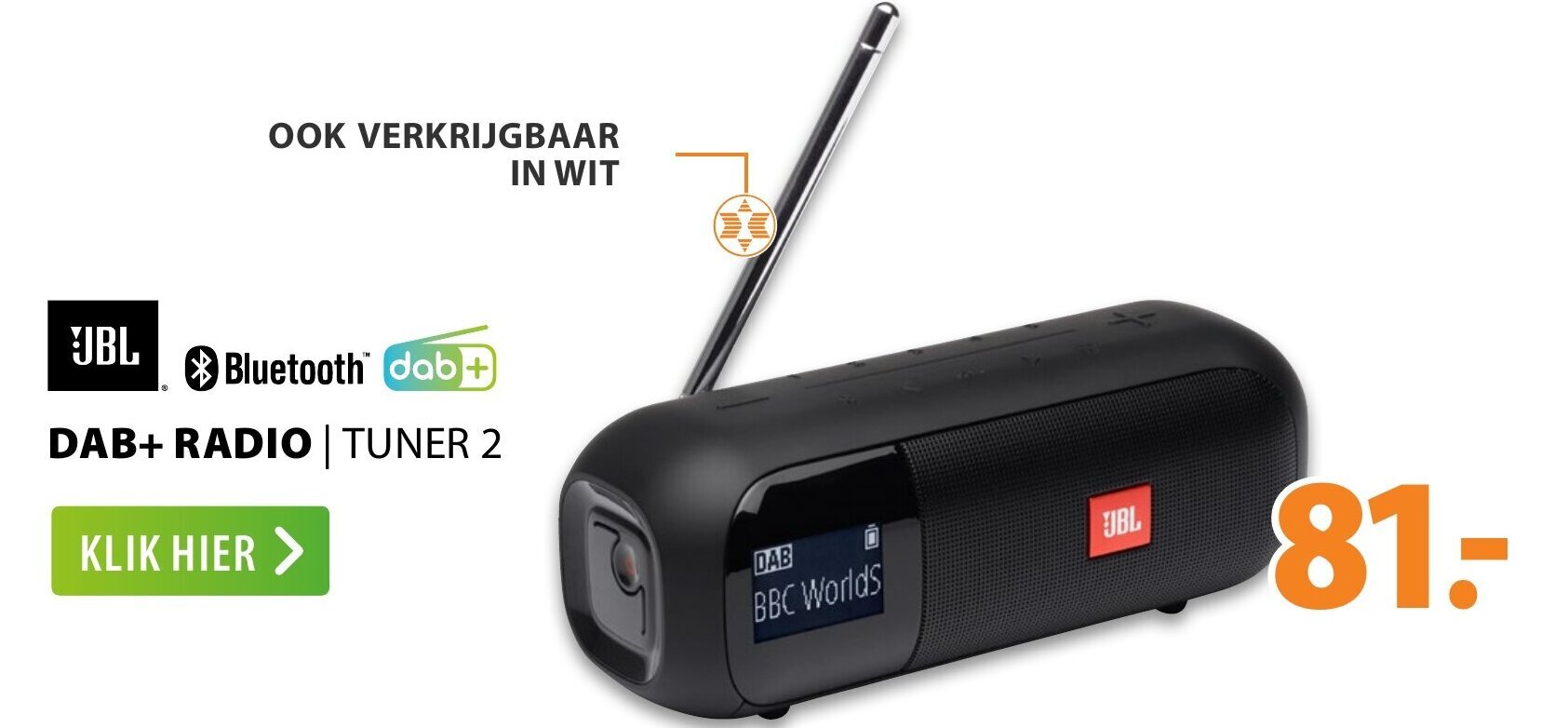 JBL Dab+Radio Tuner 2 aanbieding bij Expert