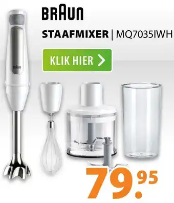 Expert BRAUN Staafmixer MQ7035IWH aanbieding