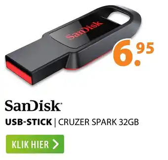 Expert SanDisk USB-Stick Cruzer Spark 32GB aanbieding