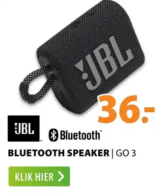 Expert JBL Bluetooth Speaker GO 3 aanbieding