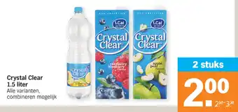 Albert Heijn Crystal Clear 1.5 liter aanbieding