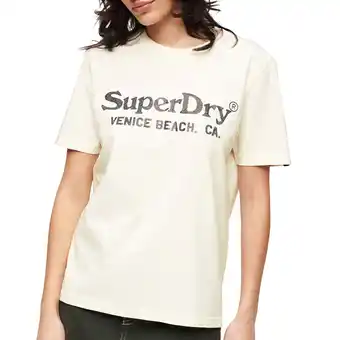 Plutosport Superdry Metallic Venue Shirt Dames aanbieding