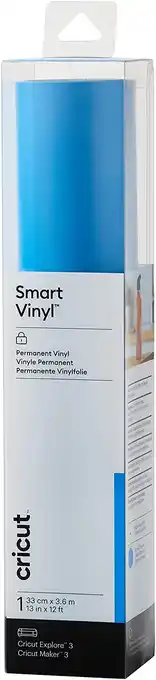 Amazon Cricut Smart Vinyl Permanent | Oceaanblauw | 3.6m (12ft) | Zelfklevende Vinyl Rol | Voor gebruik met Cricut Explore 3 en Cric aanbieding