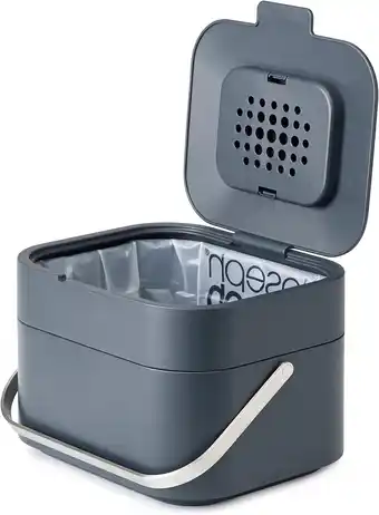 Amazon Joseph Joseph Intelligent Waste, Stack 4 Keuken Voedselafval Compost Caddy Recycling Bin met Geurfilter, 4 Liter / 1 Gallon- aanbieding