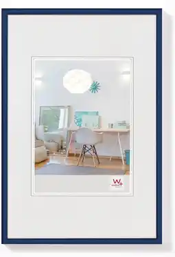 Amazon walther design fotolijst blauw 50 x 70 cm New Lifestyle Kunststof Fotolijst KV070L aanbieding