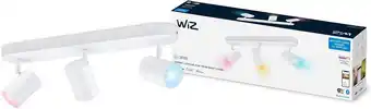 Amazon WiZ Opbouwspot Imageo 3-Lichts GU10 - Gekleurd en Wit Licht - Slimme LED Verlichting - Draaibare Spots - GU10-3 x 5 W - Wit aanbieding