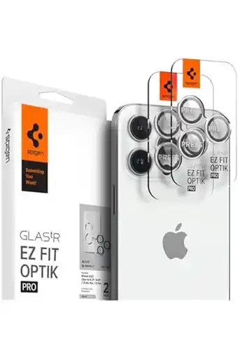 Amazon Spigen Glas.tR EZ Fit Optik Pro Camera Screenprotector compatibel met iPhone 15 Pro, iPhone 15 Pro Max, iPhone 14 Pro, iPhone aanbieding