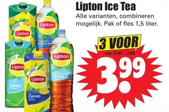 Dirk Lipton Ice Tea 1.5 liter aanbieding