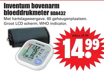 Dirk Inventum bovenarm bloeddrukmeter BDA432 aanbieding